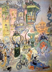 Une rue de style moderne