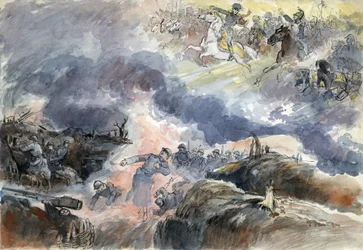 Les deux Murat. 1914-1918 (lithographie)