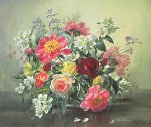Fleurs romantiques de juin