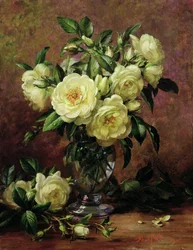 Roses blanches, un cadeau du cœur