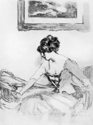 Une étude, fin du 19e siècle, 1913