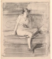 Jeune femme assise sans titre, 1914