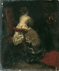 Dame dans un fauteuil