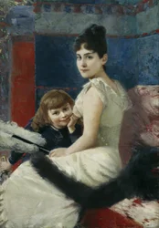 Irene von Keller avec son fils Balthasar