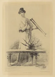 Femme filant