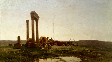 Ruines classiques dans le désert