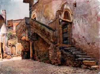 Maison médiévale à Tivoli