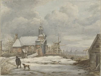 Vue sur la Haarlemmerpoort à Amsterdam