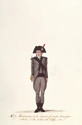 Un Pontonnier de la Légion Étrangère Française, de Coppetiers, 23 novembre 1792