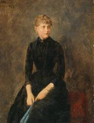 Portrait de la chanteuse Hedwig Helbig 1869-1951, c. 1889