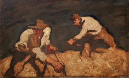 Moissonneurs dans une tempête qui approche, 1912