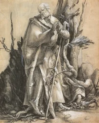 Saint barbu dans une forêt, vers 1516