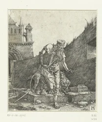 Saint Jérôme dans la cour d