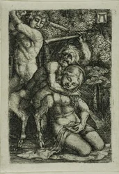 Deux satyres se disputant une nymphe