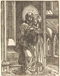 Vierge et enfant dans une église