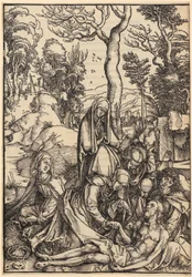 La Lamentation sur le Christ, feuille n° 9 de la série « La Grande Passion »