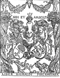 Ex-libris de Willibald Pirkheimer, vers 1502-1503, 1906