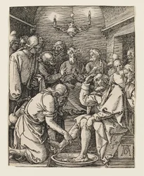 Le Christ lavant les pieds des disciples