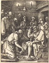 Le Christ lavant les pieds des disciples