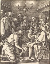Le Christ lavant les pieds des disciples