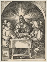 Le Christ à Emmaüs, de La Petite Passion, vers 1510