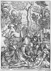 Le Christ pleuré par la Vierge et les saintes femmes, extrait de la série 