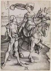 La demoiselle à cheval et le lansquenet