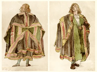 Conceptions de costumes de cour impériale