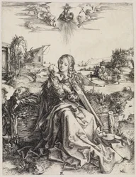 La Sainte Famille avec la sauterelle