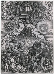 Ouverture du cinquième et du sixième sceau, figure IV, planche 6 de la série « L