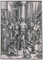 La flagellation du Christ, planche 5 de la série «La Grande Passion»