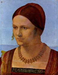 Allemand : Bildnis einer jungen Venezianerin Portrait d