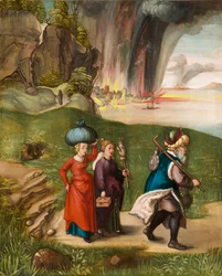 French : Lot and his daughters Lot and his daughters