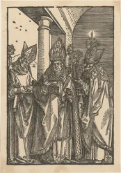 Les saints évêques Nicolas, Ulrich et Érasme