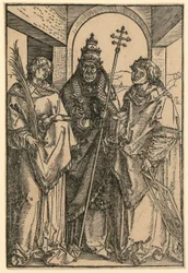 Les saints Étienne, Sixte et Laurent