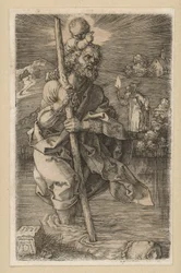 Saint Christophe tourné vers la droite
