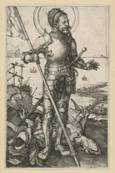 Saint Georges à pied