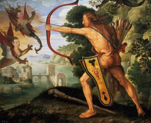 Hercule et les oiseaux du lac Stymphale, 1600