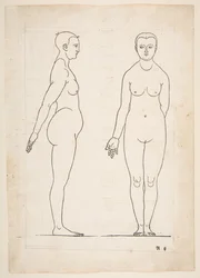 Illustration de Dürers Vier Bücher von Menschlicher Proportion, Nuremberg, 1528