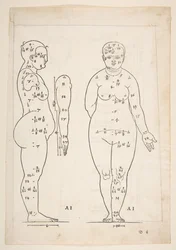 Illustration de Dürers Vier Bucher von Menslicher Proportion, Nuremberg, 1528