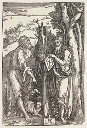 Saint Jean-Baptiste et Saint Onuphre dans le désert