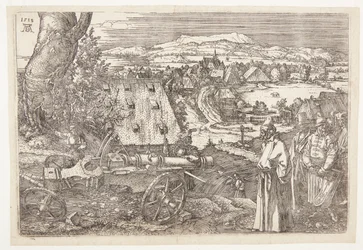 Paysage avec canon