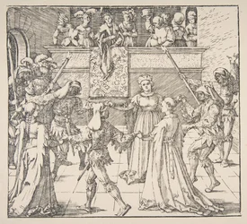 Danse de mascarade avec des torches, 1922