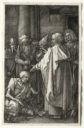 Pierre et Jean guérissant le paralytique à la porte du Temple, 1512