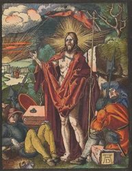 Résurrection, de la Petite Passion sur bois