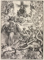 Révélation de Saint Jean : La Femme vêtue de soleil, 1511