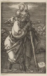 Saint Christophe tourné vers la gauche