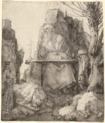 Saint Jérôme près du saule têtard