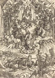 Saint Jean devant Dieu et les anciens, probablement vers 1496-1498