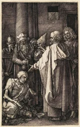 Saint Pierre et saint Jean à la porte du Temple